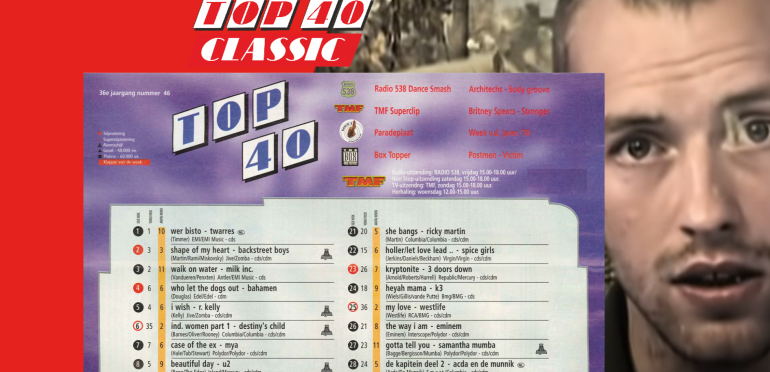 Top 40 Classic: Coldplay met eerste Top 40-hit in tweede week naar 40