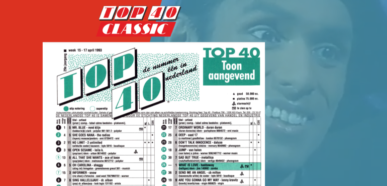 Top 40 Classic: René Klijn ontroert op nummer 1 met Mr. Blue