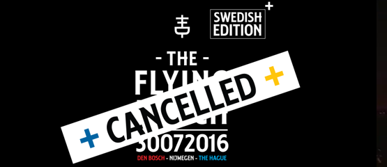 Zweedse Flying Dutch-editie gaat niet door