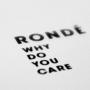 Coverafbeelding Rondé - Why do you care