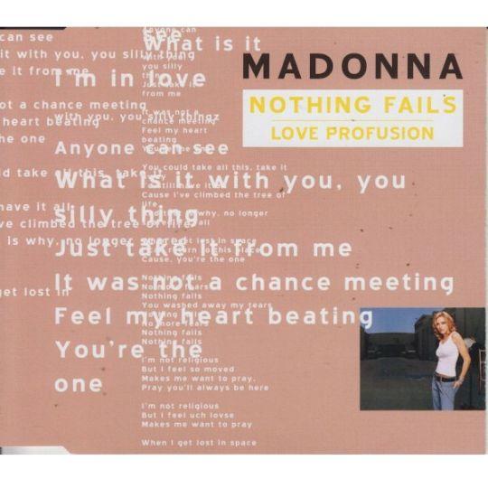 Coverafbeelding Nothing Fails/ Love Profusion - Madonna