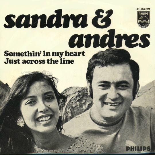 Coverafbeelding Somethin' In My Heart/ Just Across The Line - Sandra & Andres