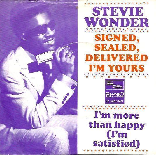 Coverafbeelding Signed, Sealed, Delivered I'm Yours - Stevie Wonder