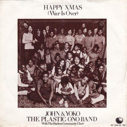 Coverafbeelding Happy Xmas (War Is Over) ((1972)) / Happy X-Mas (War Is Over) ((1980)) - John & Yoko & The Plastic Ono Band With The Harlem Community Choir / John Lennon & Yoko Ono And The Plastic Ono Band (With The Harlem Community Choir)