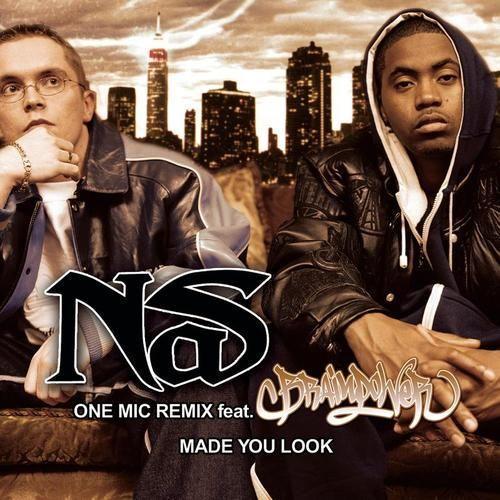 Coverafbeelding One Mic Remix/ Made You Look - Nas Feat. Brainpower/ Nas