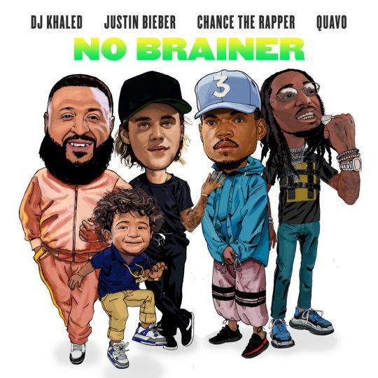 Coverafbeelding DJ Khaled & Justin Bieber & Chance The Rapper & Quavo - No brainer