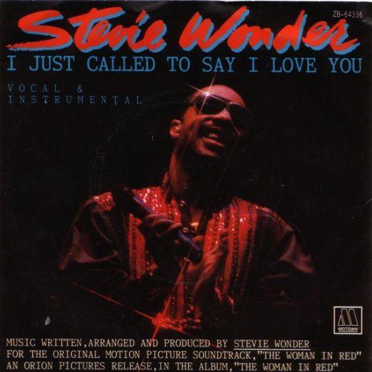 Coverafbeelding I Just Called To Say I Love You - Stevie Wonder
