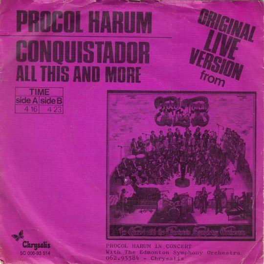 Coverafbeelding Conquistador - Original Live Version - Procol Harum